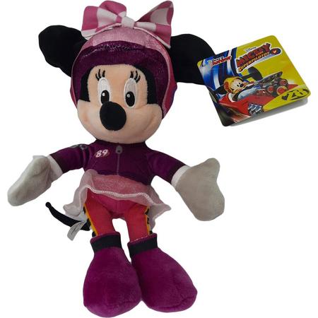 Minnie Mouse - Roadster Racers - Pluche Knuffel - Mickey - 20 cm