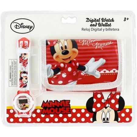Minnie Mouse kinderportemonnee en -horloge