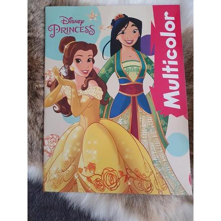 Multicolor Disney princess Mulan & bella, kleurboek, 32 paginas
