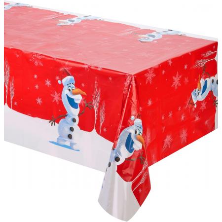 Olaf Kerstmis™ plastic tafelkleed - Feestdecoratievoorwerp