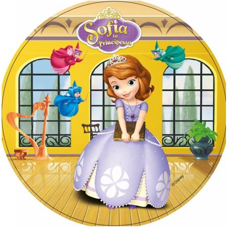 Prinses Sofia™ eetbare taartdecoratie - Feestdecoratievoorwerp