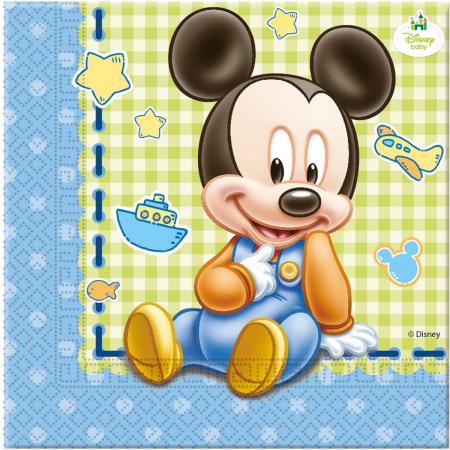 Set van Mickey™ servetten - Feestdecoratievoorwerp
