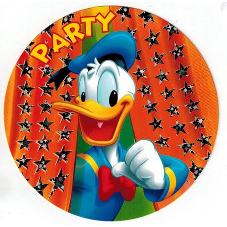 Uitnodigingen Disney Rond - Donald Duck