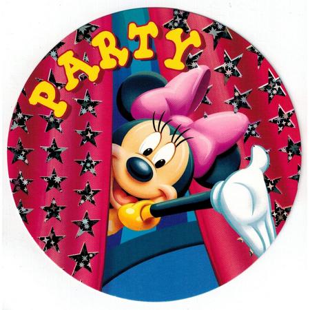 Uitnodigingen Disney Rond - Minnie mouse