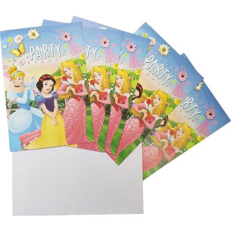 Uitnodigingen Disneys Princess 5 stuks