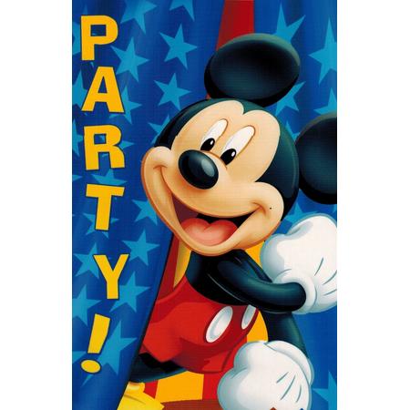 Uitnodigingen Mickey Mouse Blauw