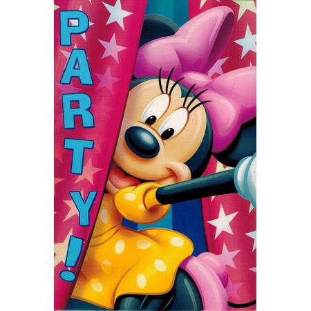 Uitnodigingen Minnie Mouse Roze