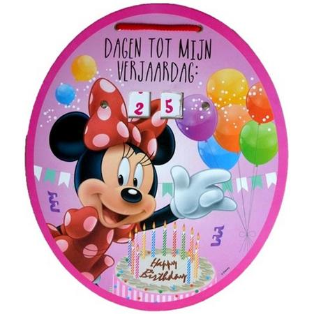 Verjaardag  aftelkalender Minnie Mouse