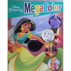 kleurboek Megacolor Princess 210 x 297 mm 128 kleurplaten