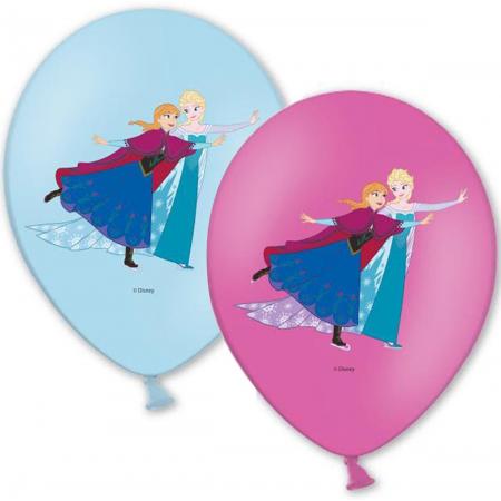 6 Ballonnen van Elsa Frozen ™ - Feestdecoratievoorwerp