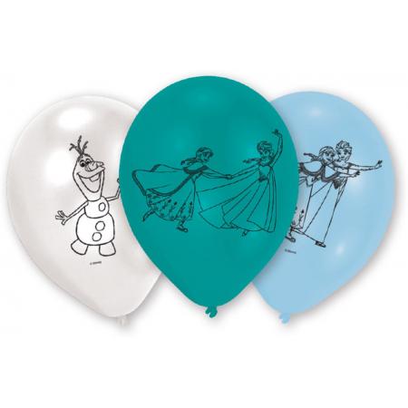 6 Frozen™ ballonnen - Feestdecoratievoorwerp
