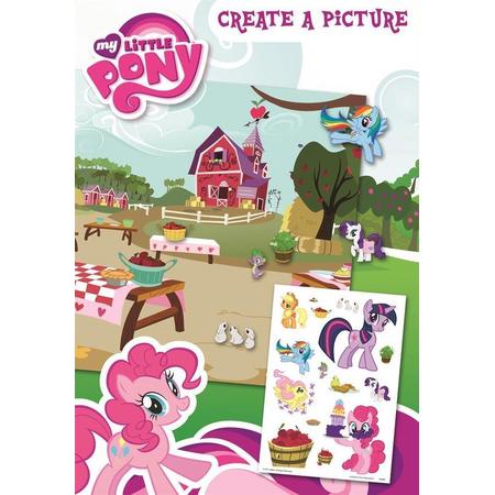 Create a picture My Little Pony speelplaat met stickers