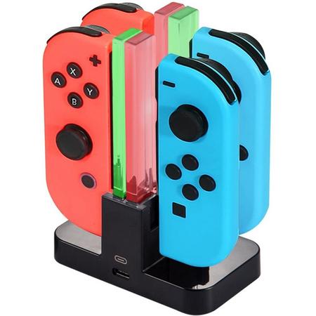 NintendoSwitch Charging Dock, Joy-Con Oplader Type C Cable with LED indicator