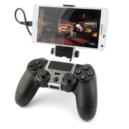 Telefoonhouder smartclip voor PlayStation 4 Controller - iPhone Samsung LG Sony Huawei HTC