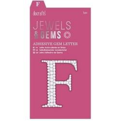 Zelfklevend Edelletter - F - Jewels & Gems
