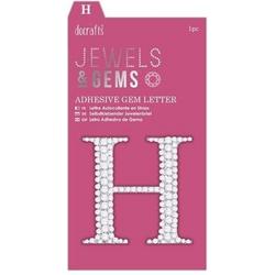 Zelfklevend Edelletter - H - Jewels & Gems