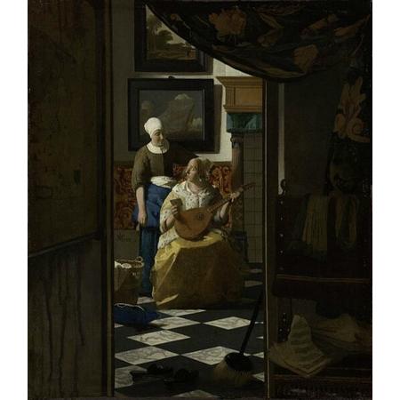 De Liefdesbrief van Vermeer - Diamond Painting 40x50