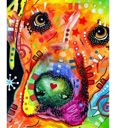 Kleurrijke hond Diamond Painting