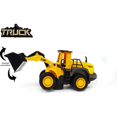 Bulldozer speelgoed Graafmachine met licht en geluid - Truck Engineering 30CM (inclusief batterijen)