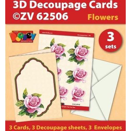 Doodey - 3D Decoupage Cards - Flowers