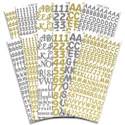 Stickerset Letters & Cijfers, 12 stickervellen