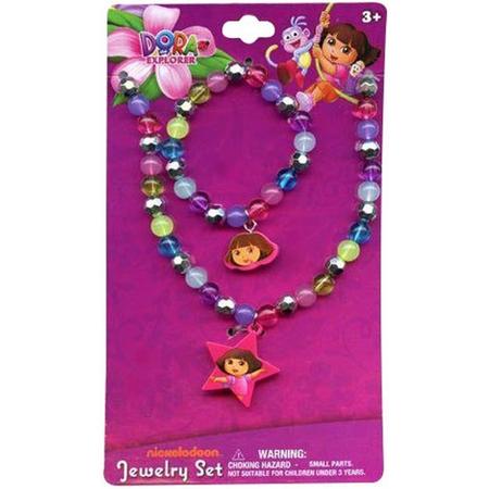 Dora Explorer ketting met armband cadeau set