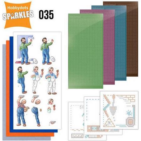 Hobbydots - Sparkles Set 35 - Yvonne Creations - Big Guys - Workers