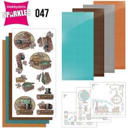 Hobbydots - Sparkles Set 47 - Yvonne Creations - Good Old Days - Suitcase