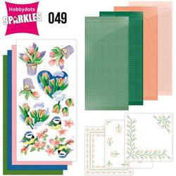 Hobbydots - Sparkles Set 49 - Jeanines Art - Tulips and Blossom