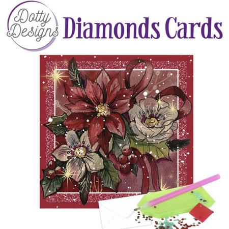 DDDC1069 Dotty Designs Diamond Cards - Poinsetta Square
