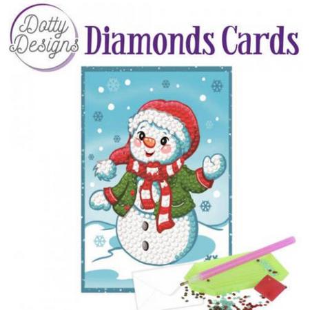 Dotty Design Diamonds Cards Happy Snowmen DDDC1005