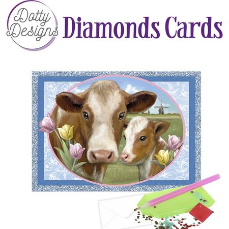 Dotty Designs Diamond Cards - Cows