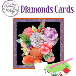 Dotty Designs Diamond Cards - Vase with flowers