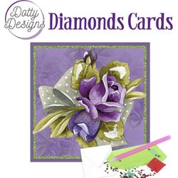 DDDC1103 Dotty Designs Diamond Cards - Purple Roses