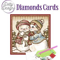 Dotty Designs Card - Snowmen - diamond painting