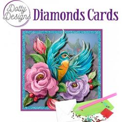 Dotty Designs Diamond Cards - Blue Bird