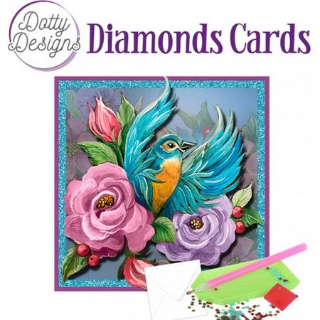 Dotty Designs Diamond Cards - Blue Bird