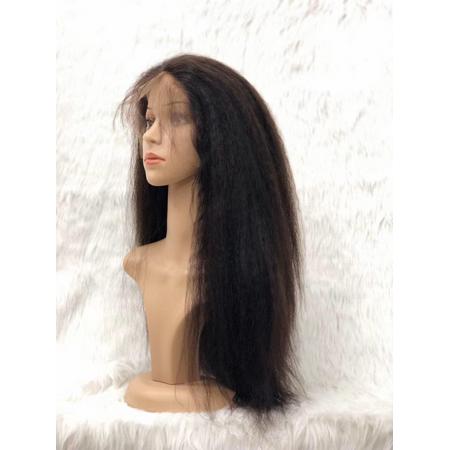 Double F 100% Human Hair Lace Front Wig Straight 70cm - 28