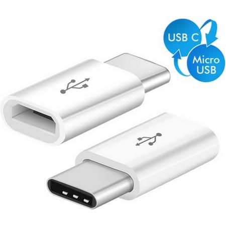 DrPhone - OTG Micro USB-adapter naar USB 3.1 Type-C - Verloop Adapter Micro USB - USB-C - 100% Werking