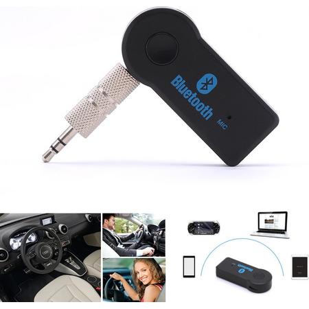 DrPhone BC2 Universele Wireless Auto Bluetooth 3.5mm jack Aux Audio Ontvanger Adapter Handsfree Kit  / Muziek Ontvanger voor Speaker /Hoofdtelefoon & Auto Stereo - Zwart