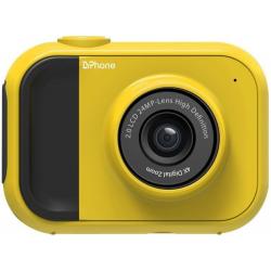 DrPhone DKC Digitale Kindercamera - 1080P - 24 Megapixel -2 Inch Scherm - 4x zoom inclusief 32 GB Geheugenkaart – Geel