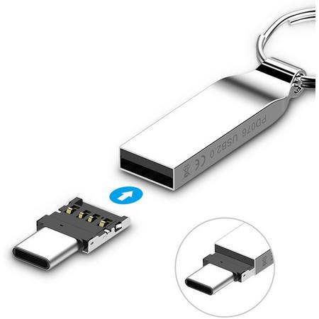 DrPhone DM01 OTG Adapter functie Zet normale USB in TYPE C flashdrive - Handig voor USB Sticks, Controllers en meer!
