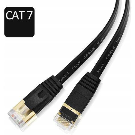 DrPhone Gigabit Ethernetkabel - CAT7 RJ45 LAN - Internetkabel tot 600 MHz - Plat ontwerp - 10 Meter
