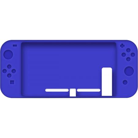 DrPhone Nintendo Switch Siliconen Case – Anti-Slip – Slim Design - Blauw