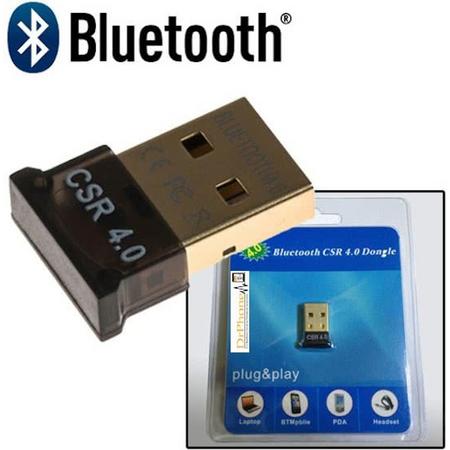 DrPhone Premium Mini Bluetooth 4.0 USB Adapter Dongle Muis / Toetsenbord / Koptelefoon / Laptop / PC etc  - Inclusief NL Handleiding