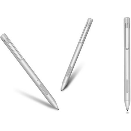 DrPhone SX Ultimate Actieve Stylus Pen - 1024 Drukpunten - N-trigger Technology - 1 jaar bat - Windows Tablet / Laptops - Surface Book / Surface Pro / Surface Laptop / Studio / Asus Vivobook / Transformer / HP Pavilion x360 / Zenbook - Chrome Zilver