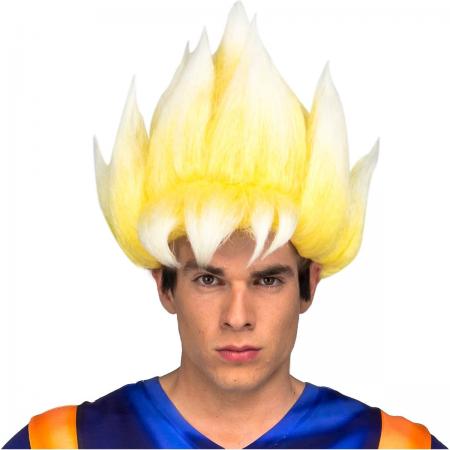 Goku Dragon Ball™ Super Saiyan pruik voor volwassenen - Verkleedpruik