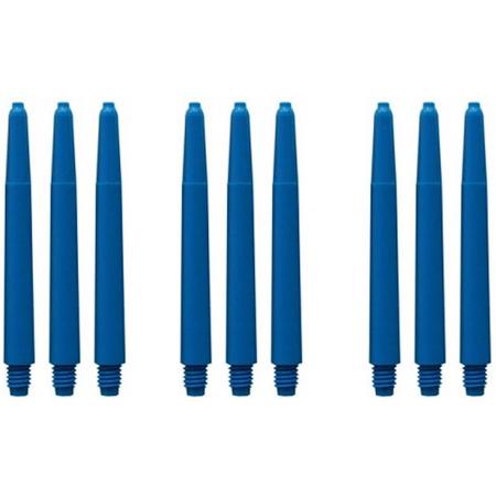 Dragon Darts dart shafts - 3 sets (9 stuks) - Medium - Blauw - darts shafts