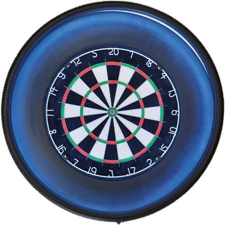 Supercombi - A-merk Plain Bristle (BEST geteste) - dartbord - inclusief LED verlichting en - dartbord surround ring - zwart