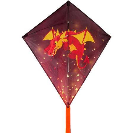 Dragon Fly Diamantvlieger - Draak - Rood/Zwart